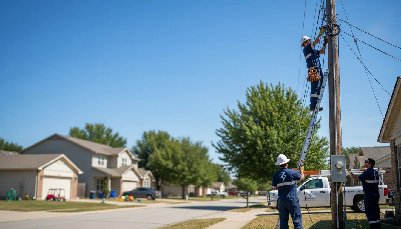 Residential electrician providing installation services in Olds, IA